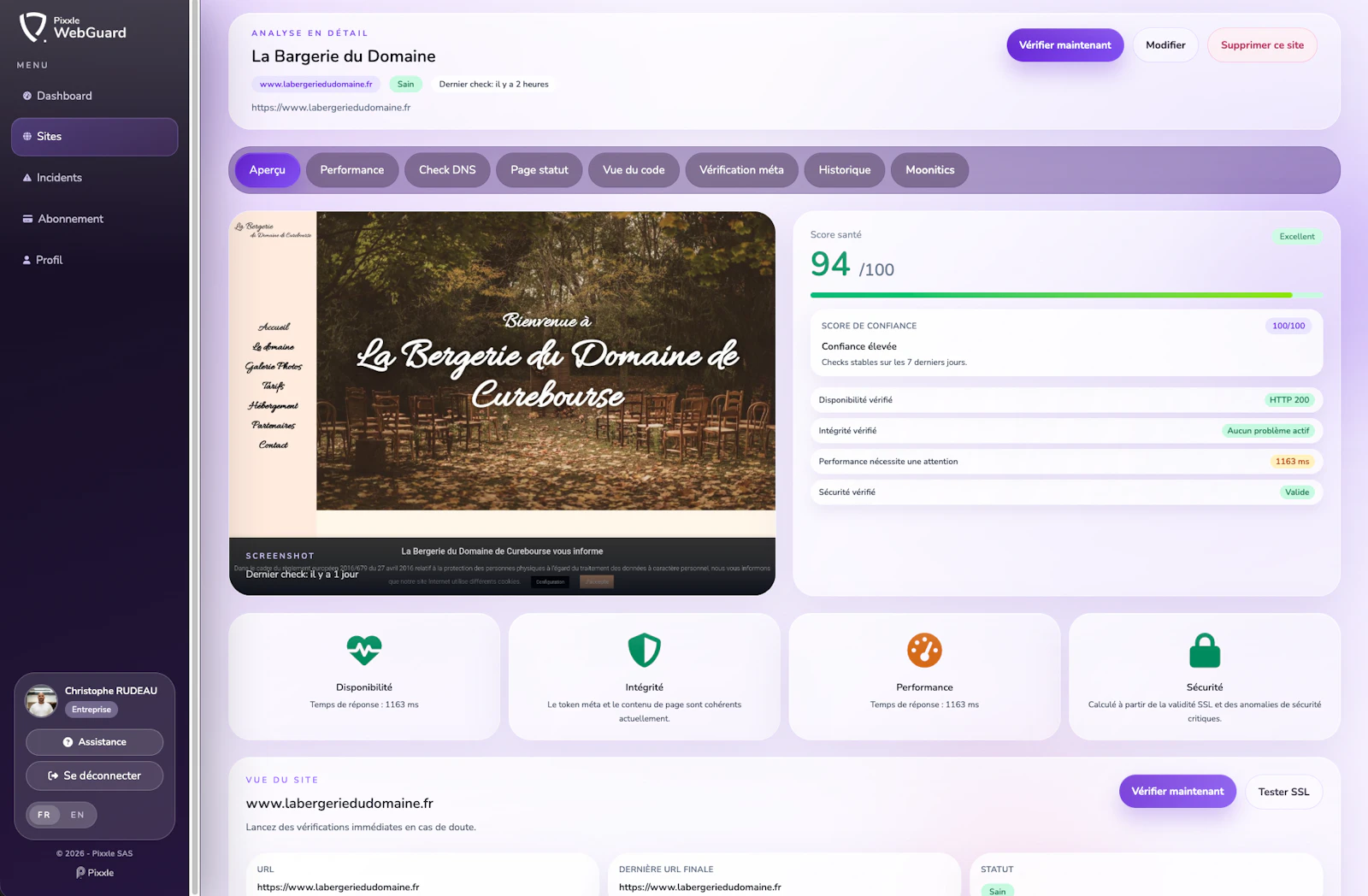 Pixxle WebGuard screenshot 2