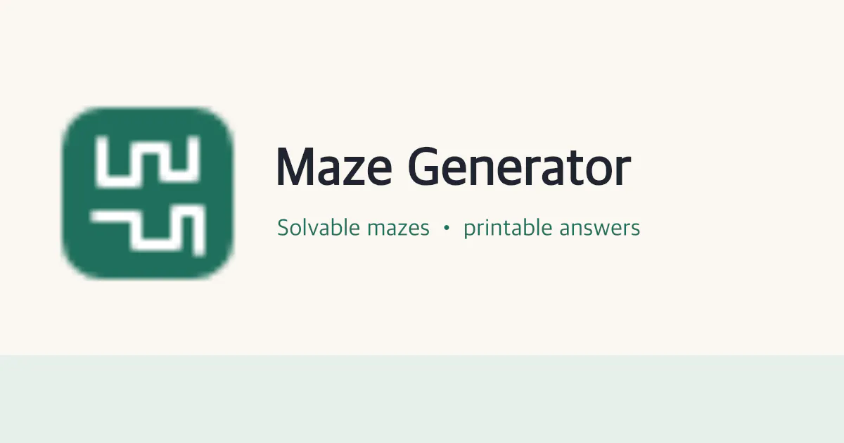 Maze Generator gallery image