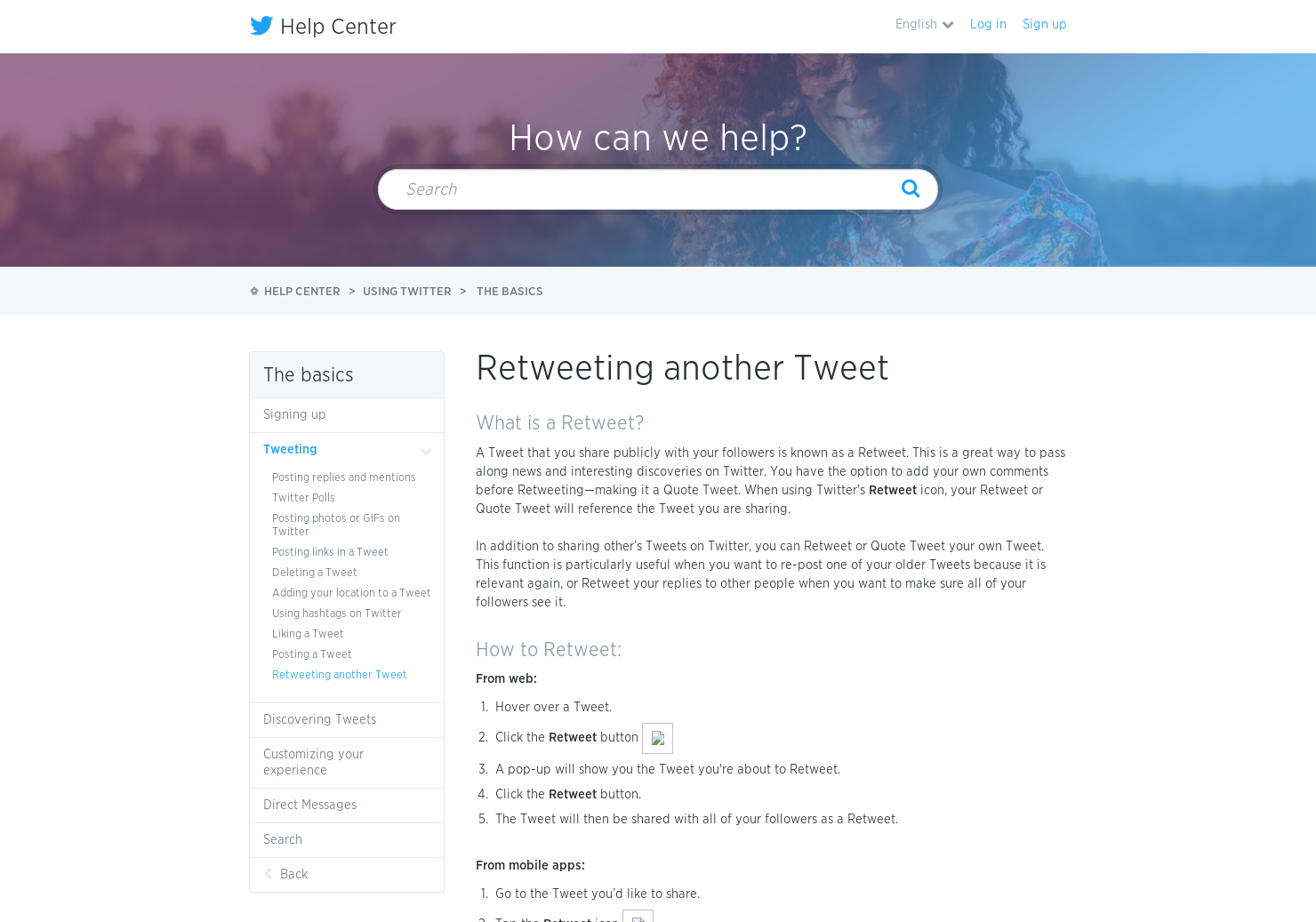 New Twitter Retweeting