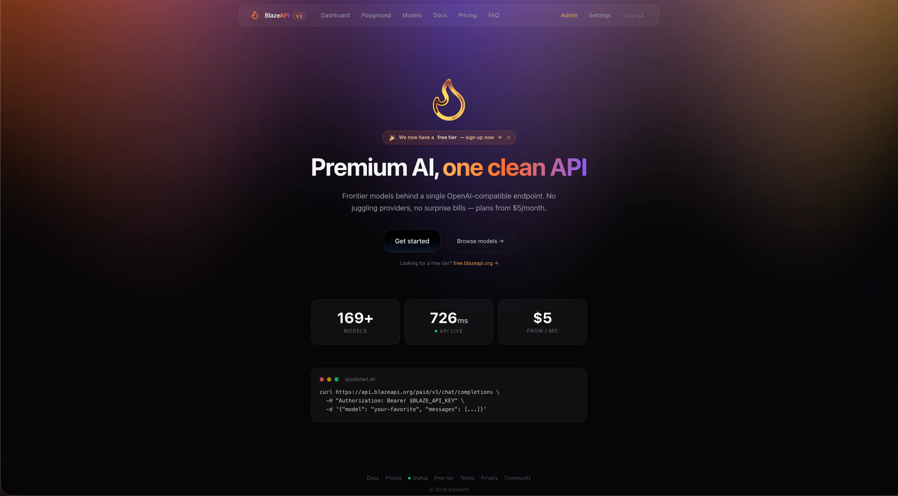 BlazeAPI - Cheap API gallery image