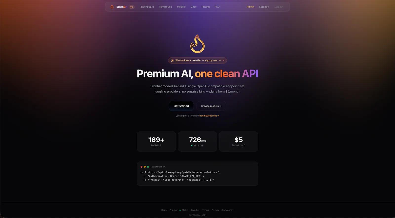 BlazeAPI - Cheap API screenshot 1