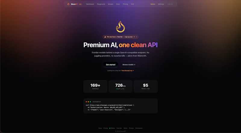 BlazeAPI - Cheap API screenshot 1