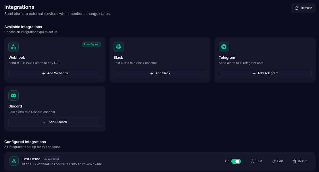 Klock - Uptime Monitor gallery image