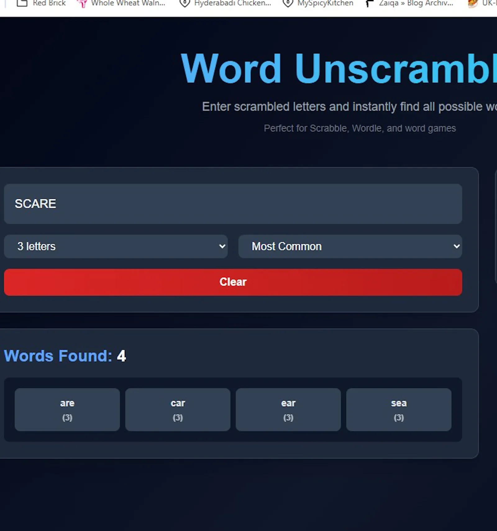 Word Unscrambler screenshot 1