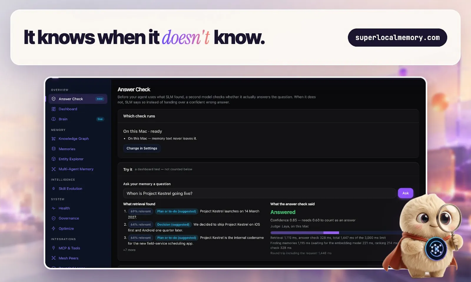 SuperLocalMemory screenshot 4