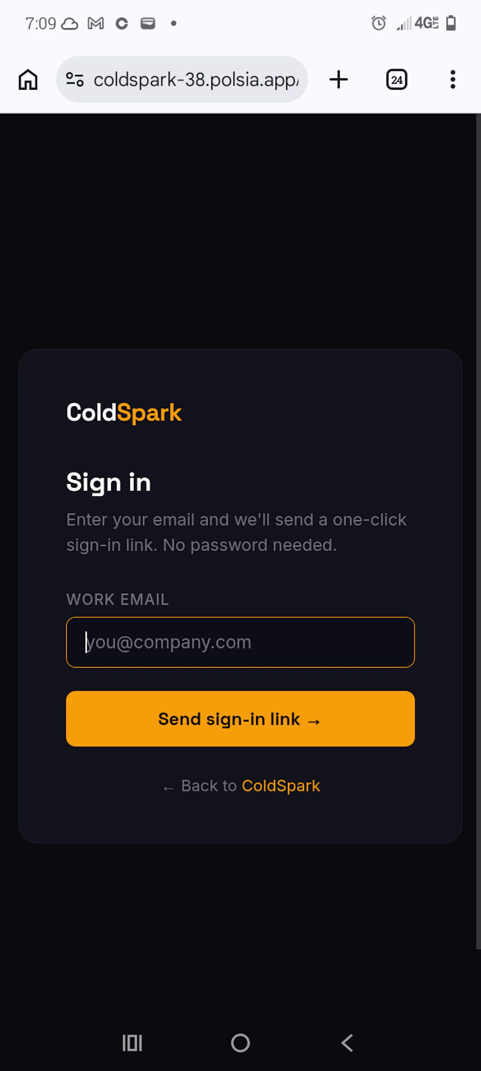 ColdSpark screenshot 1