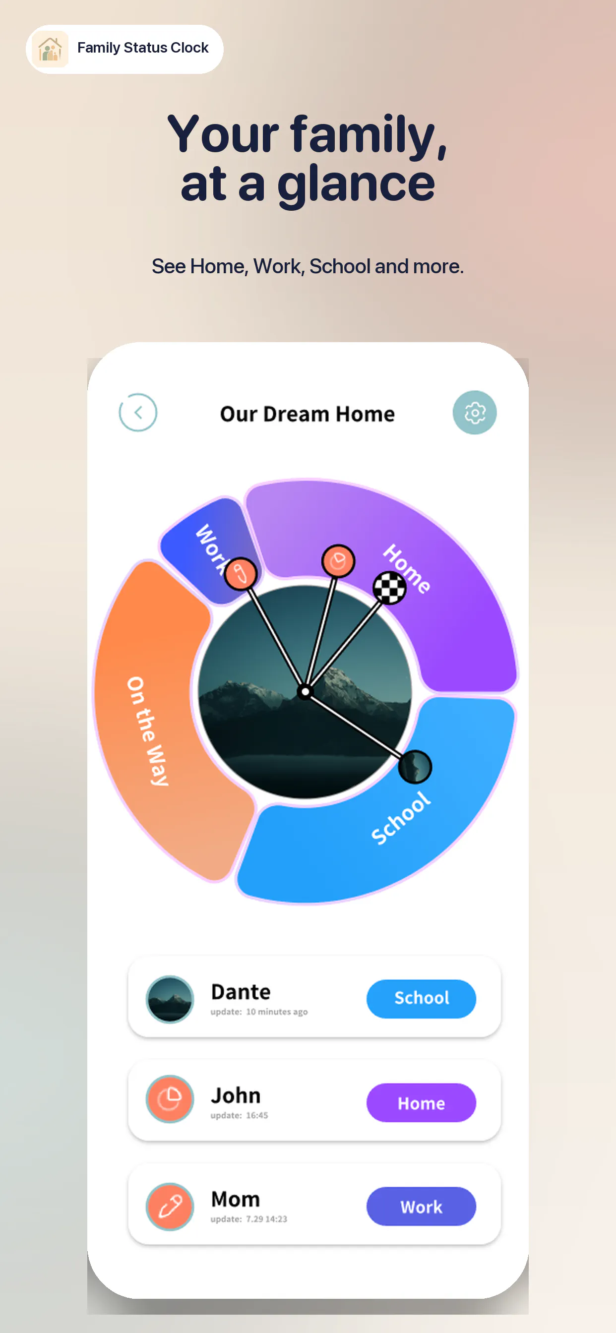 Family Status Clock gallery image