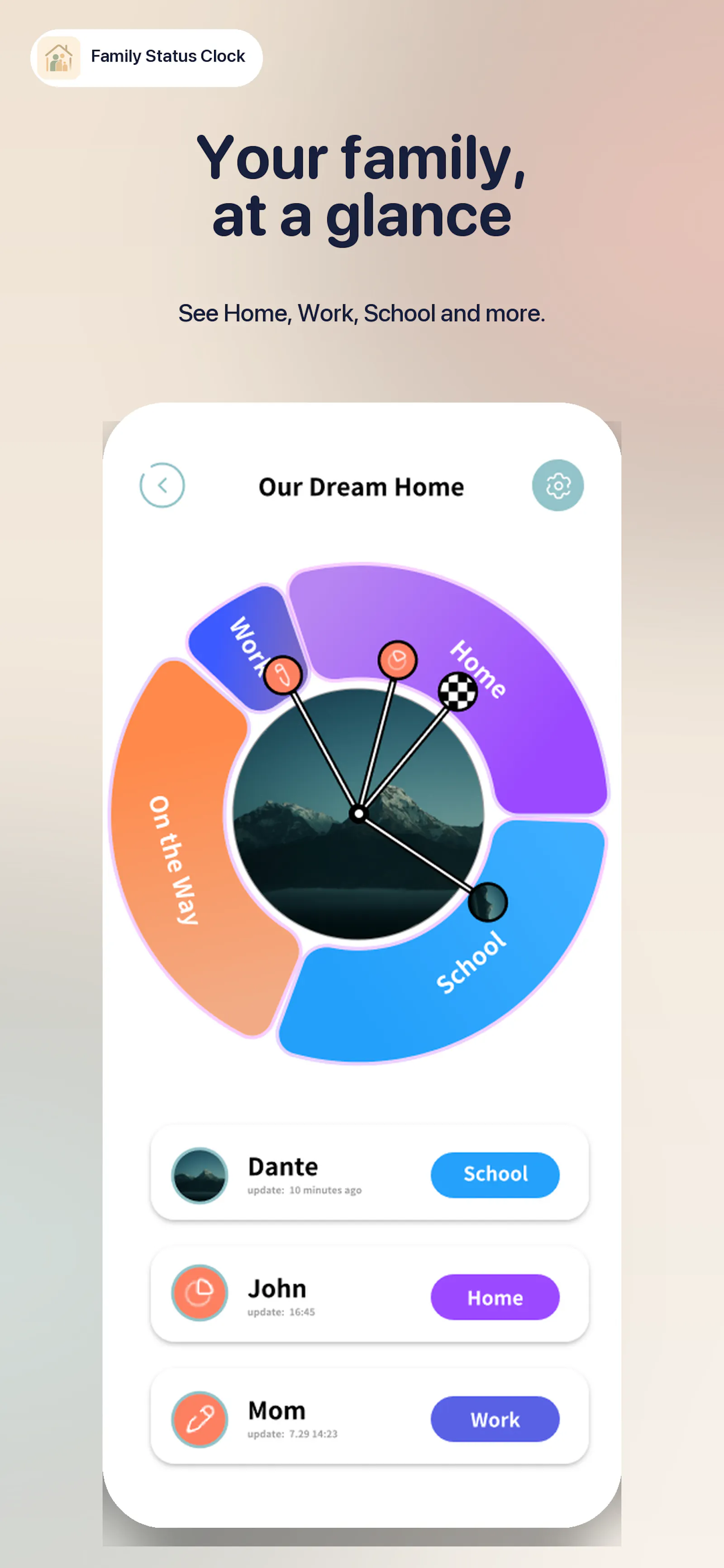 Family Status Clock screenshot 2