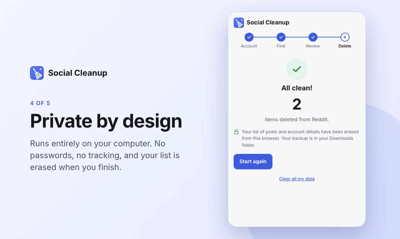 Social Cleanup screenshot 5