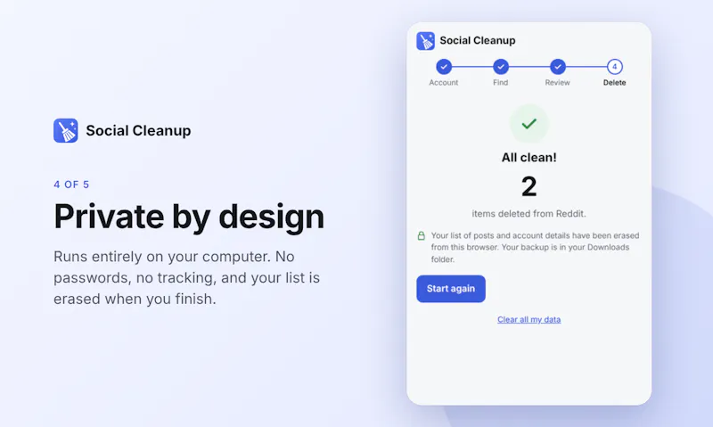 Social Cleanup screenshot 5