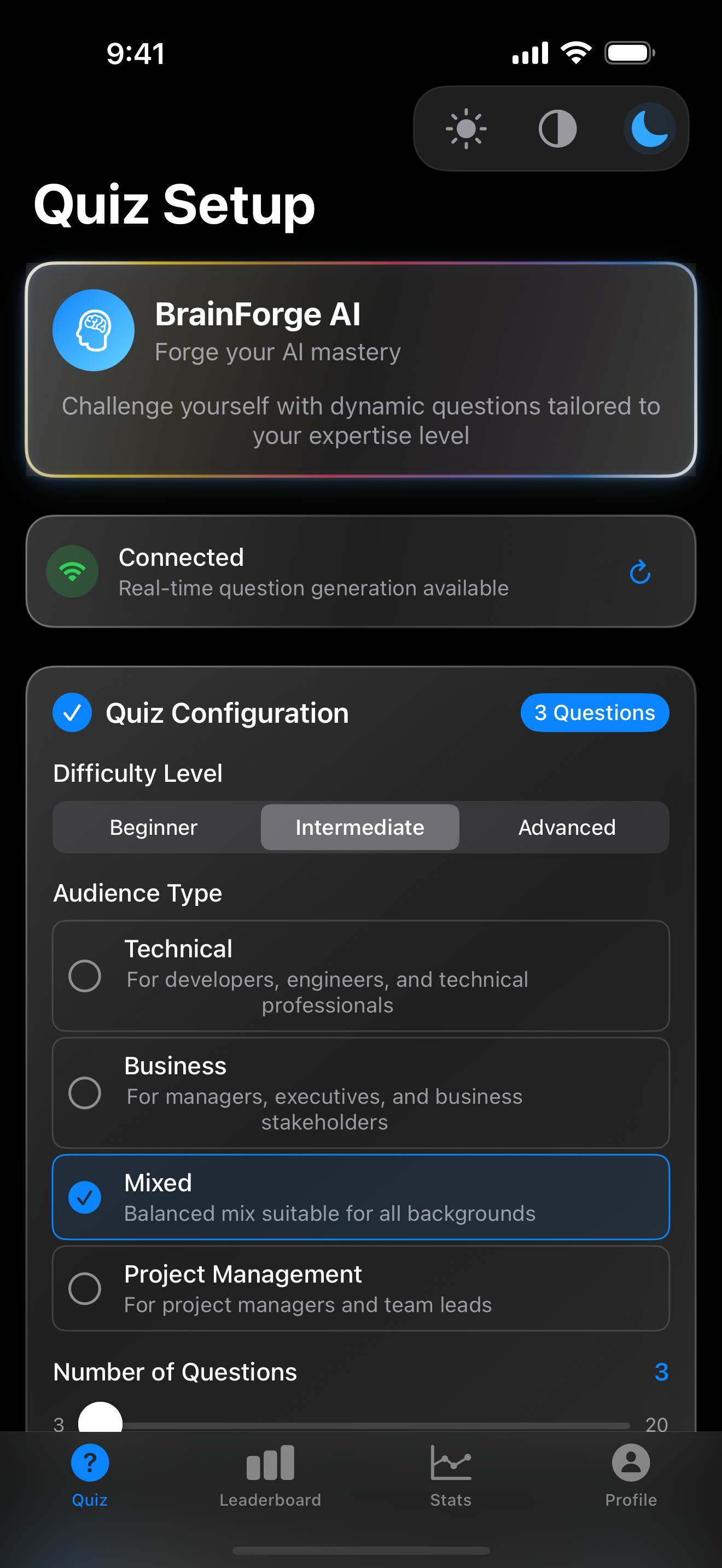 BrainForge AI - Main product screenshot demonstrating key features and user interface