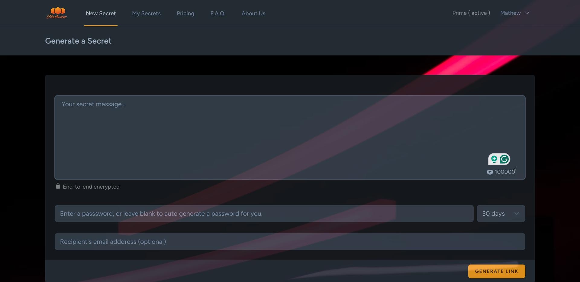 Flashview - Stuur end-to-end gecodeerde geheimen met behulp van tijdgevoelige links media 9