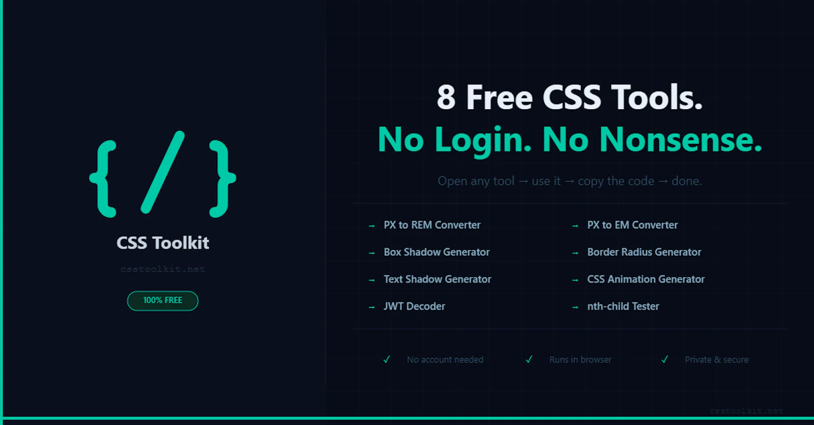 CSS Toolkit screenshot 1