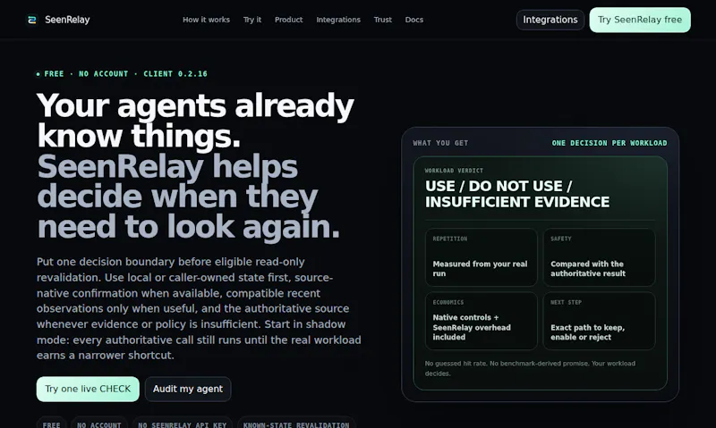 SeenRelay screenshot 1