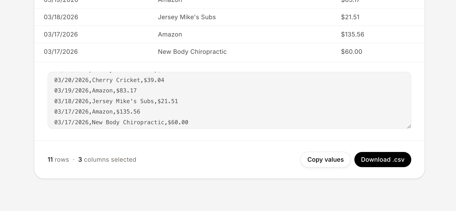 ExtracTable gallery image