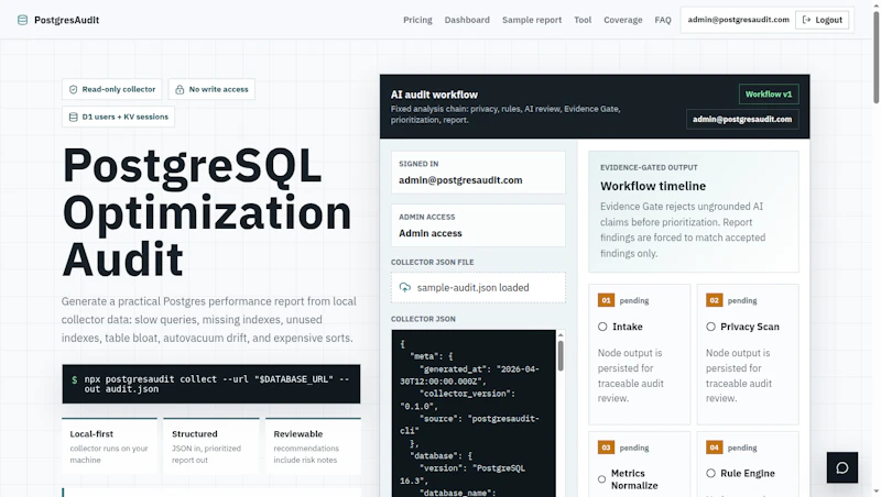 PostgresAudit screenshot 3
