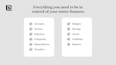 Notion Optimal Finance System gallery image