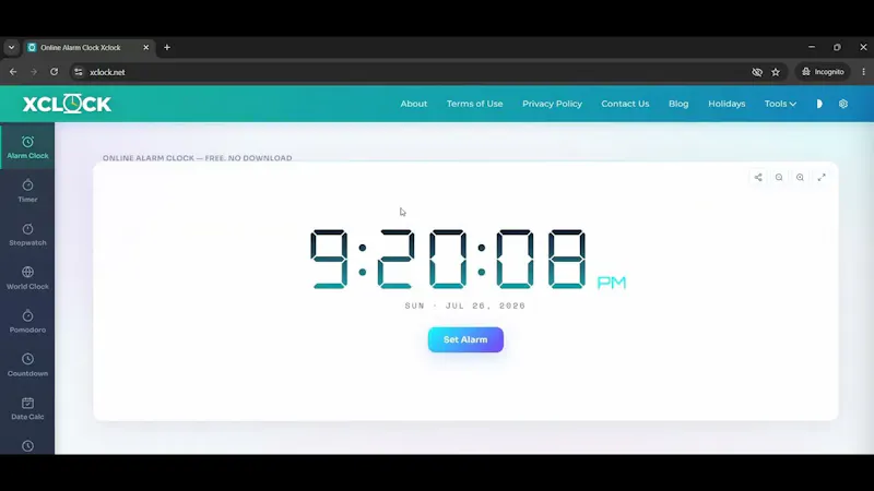 Xclock  screenshot 1 (video preview)
