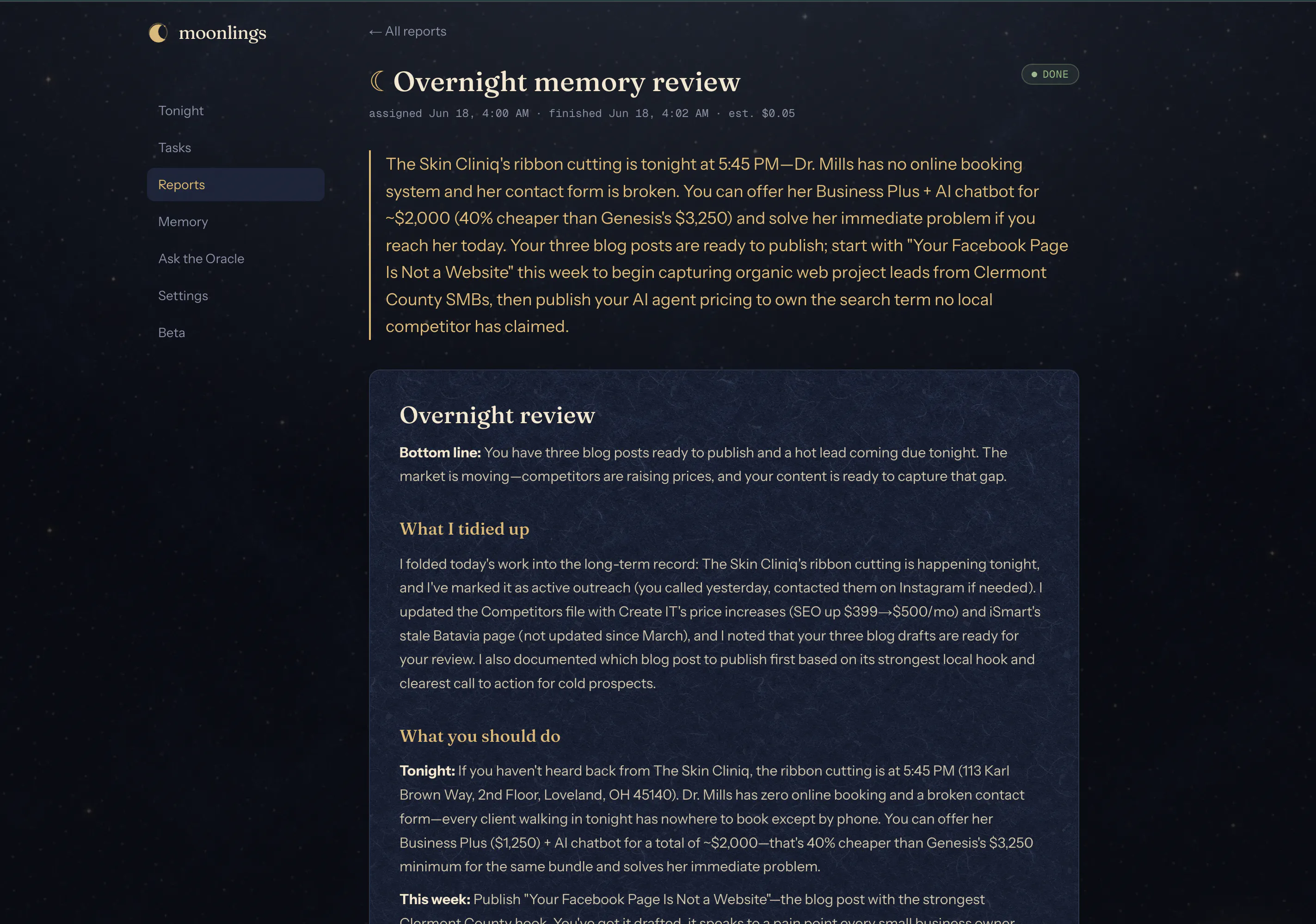 Moonlings - A tiny overnight AI crew gallery image