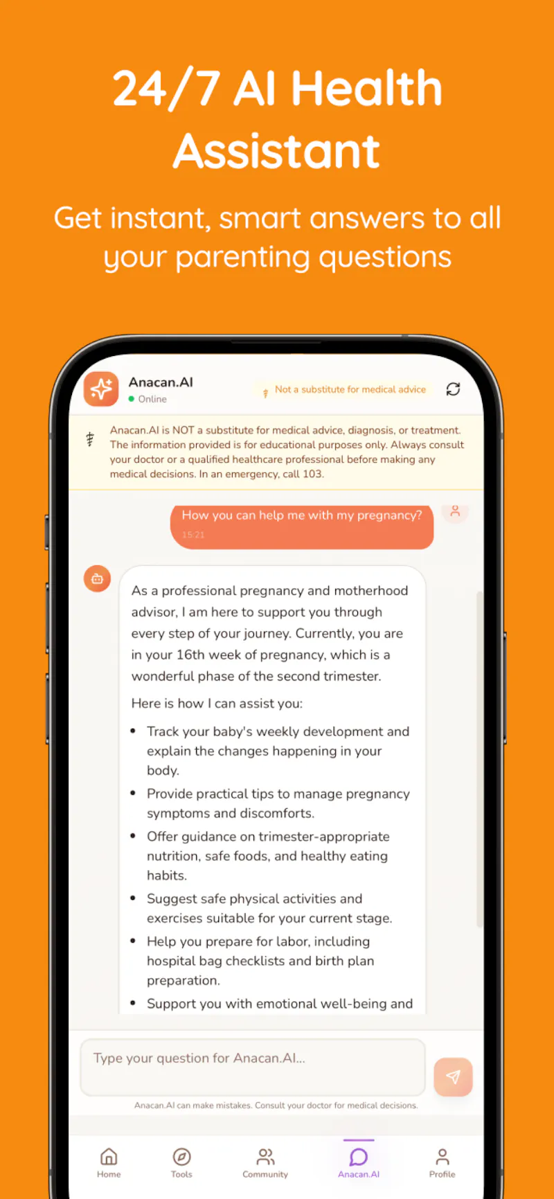 Anacan: Flow, Pregnancy & Baby screenshot 6