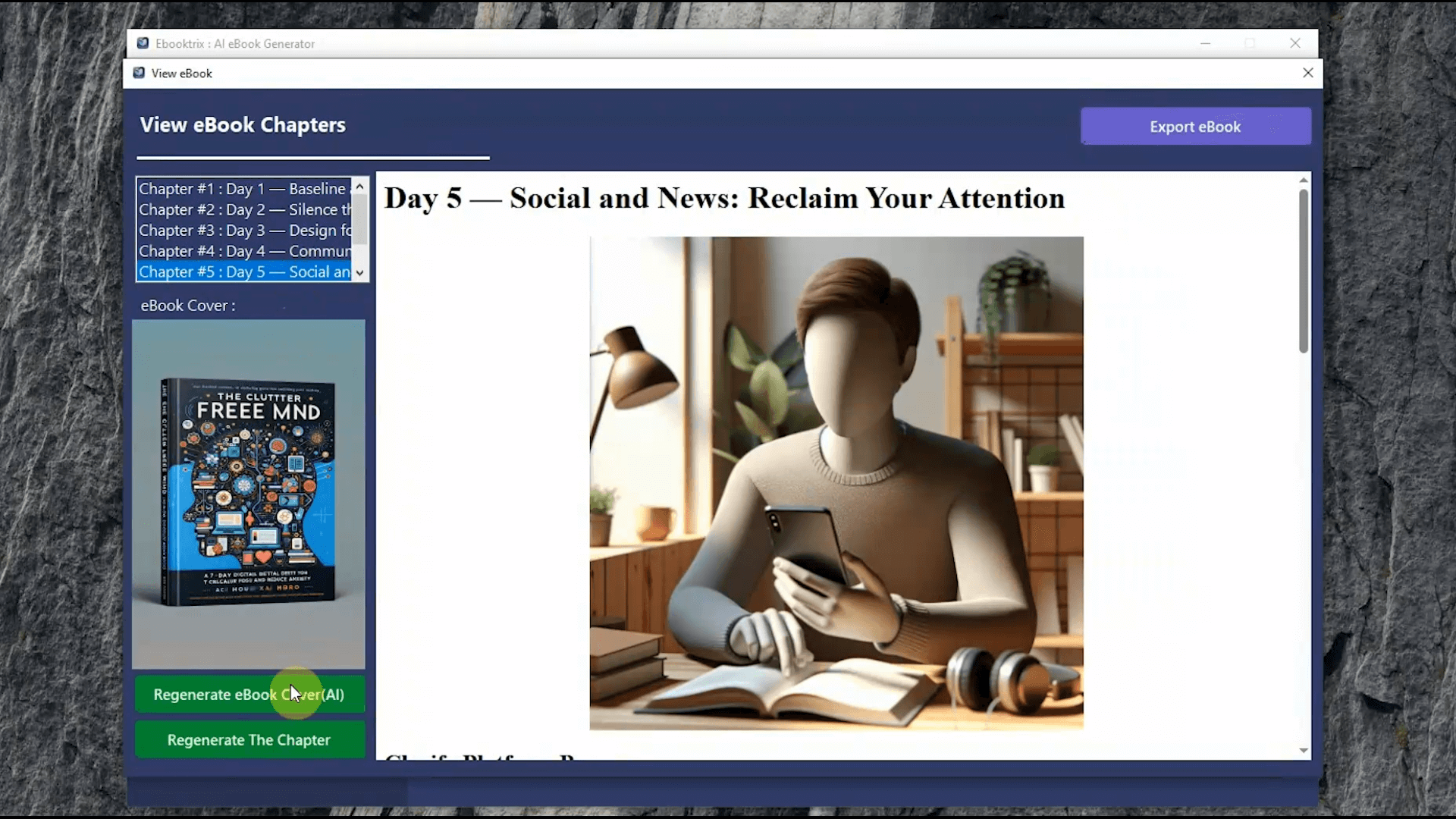 Ebooktrix : AI eBook Generator gallery image