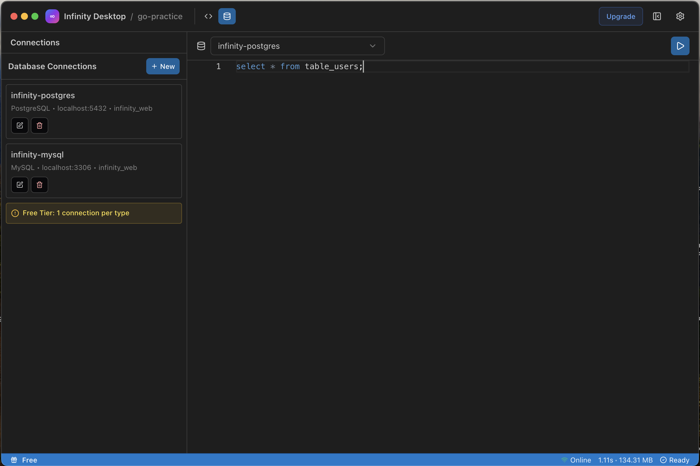 Infinity Desktop - Screenshot 3 showing product features and functionality