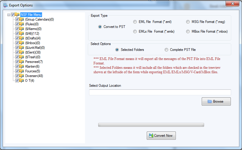 SYSESSENTION NSF -PST 변환기 도구 - Lotus Notes 파일을 Outlook PST로 변환하십시오 미디어 3