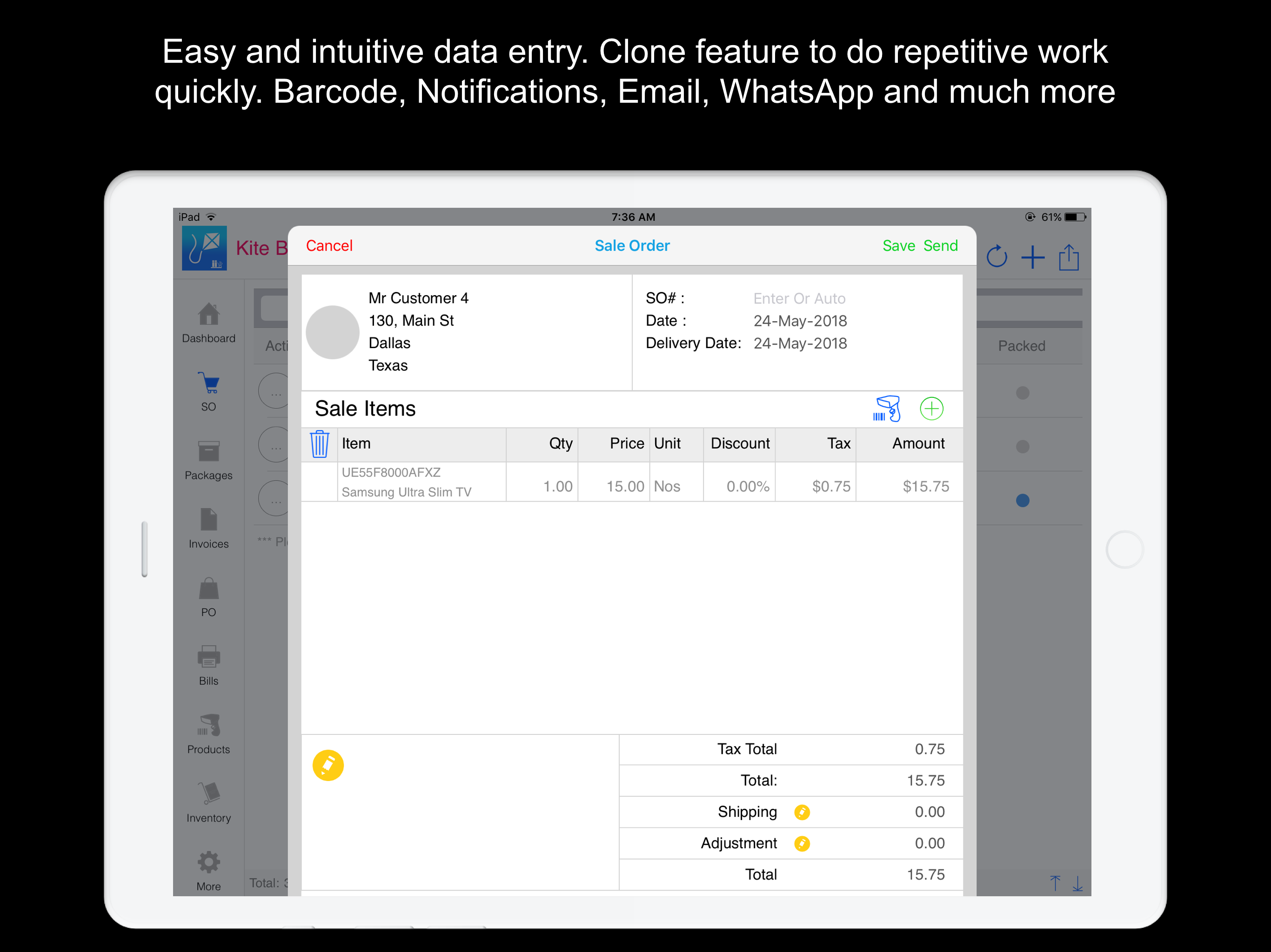 Kite Books : Invoice, Inventory and Accounting App gallery image
