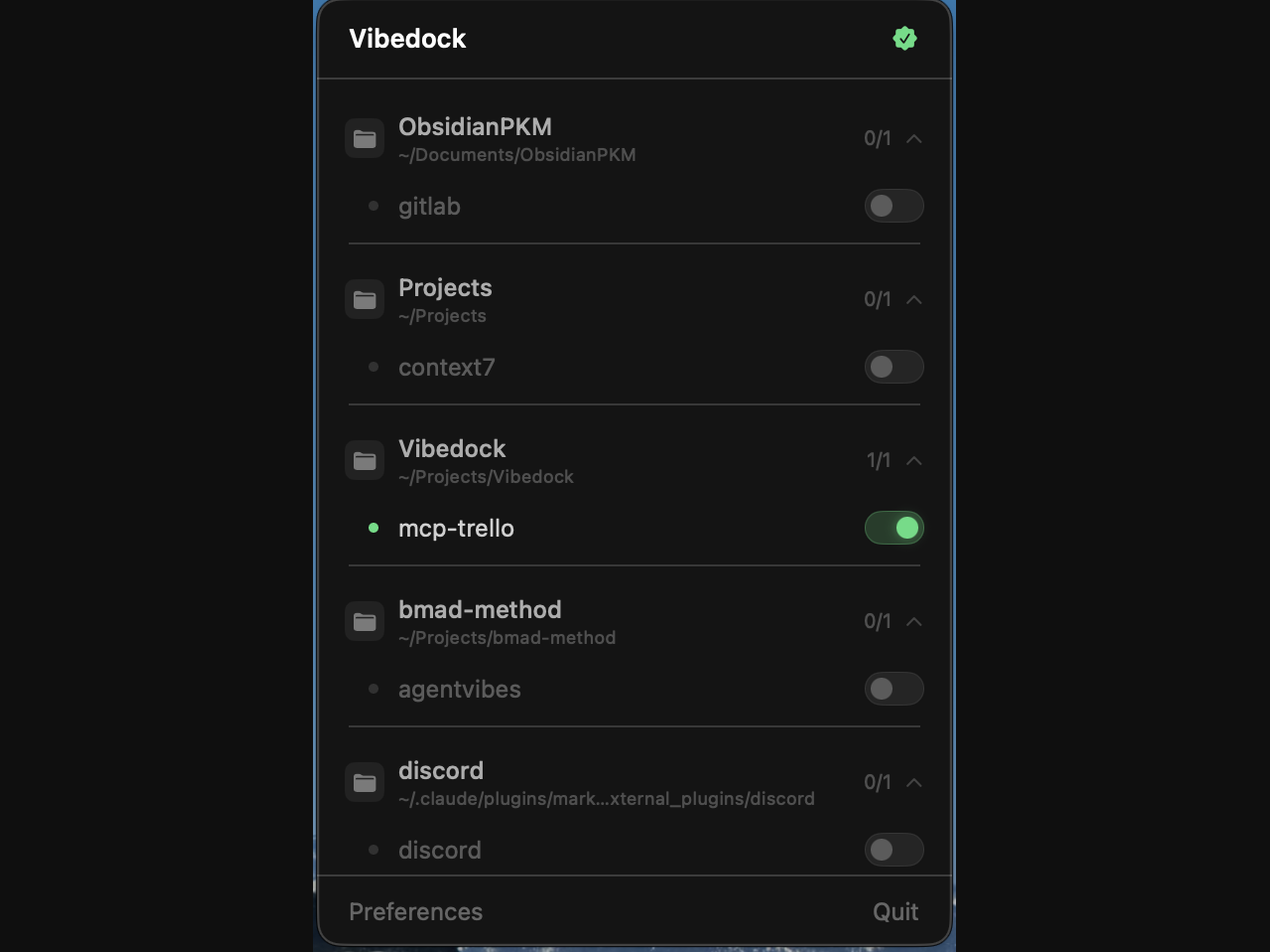 Vibedock gallery image