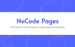 No Code Pages media 1