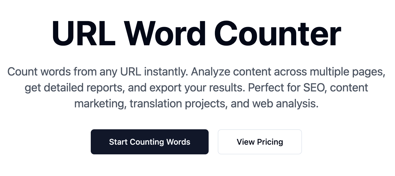 URL Word Counter logo