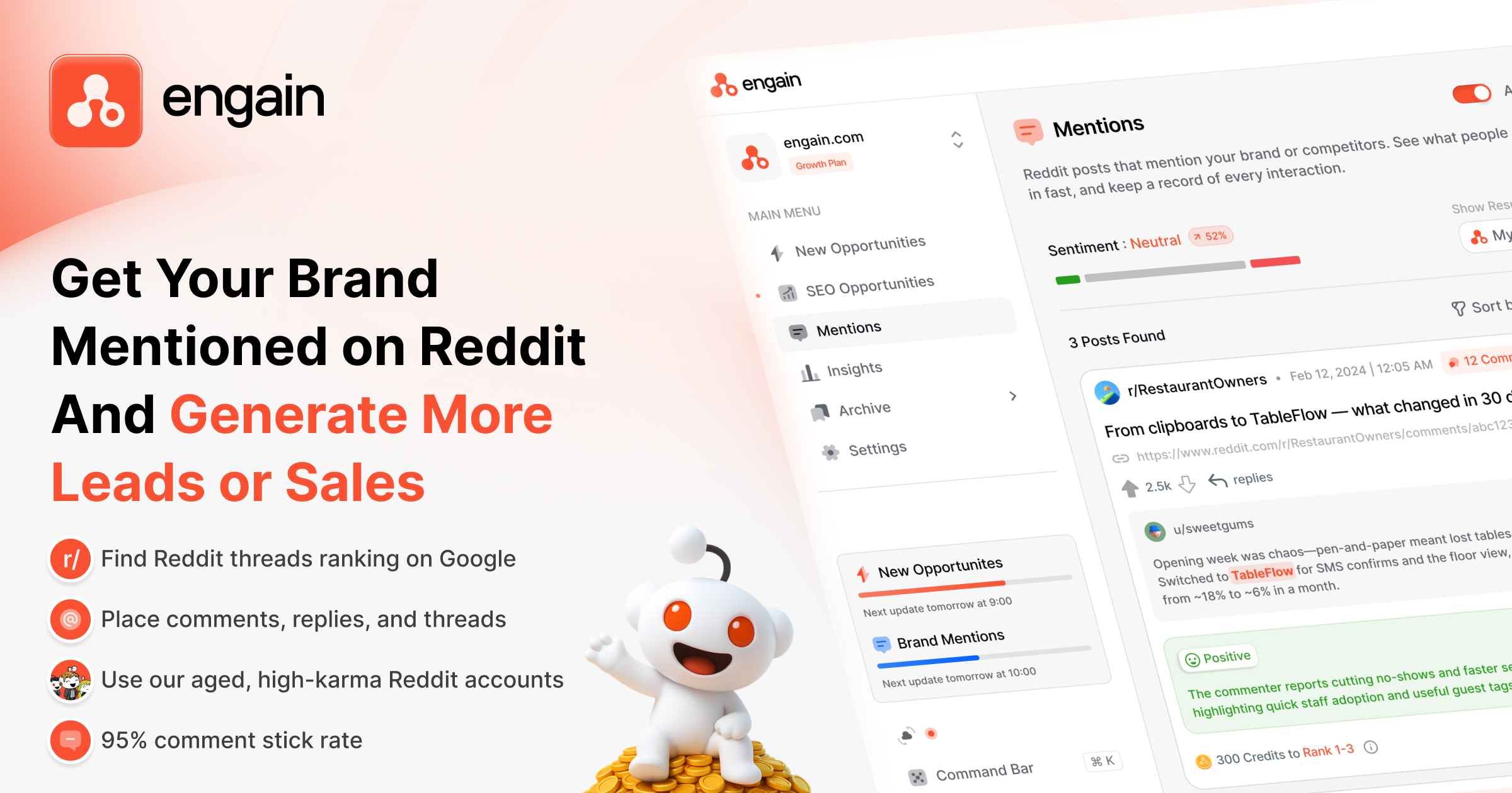 Engain - Main product screenshot demonstrating key features and user interface