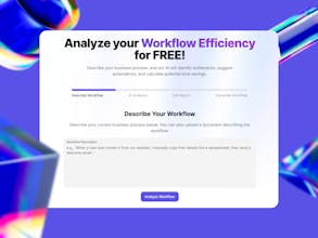 Workflow Efficiency Analyzer gallery image