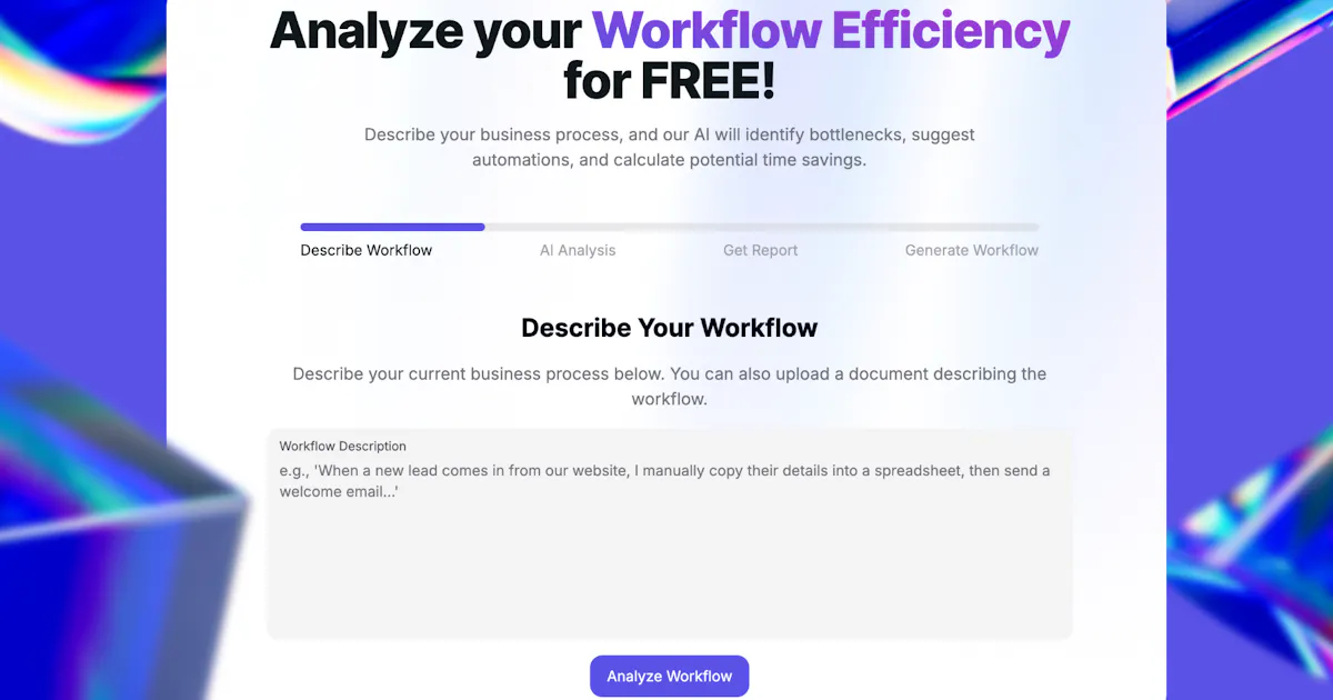 Workflow Efficiency Analyzer