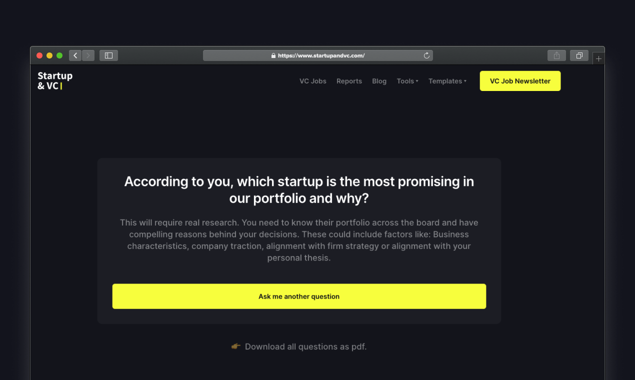 Venture Capital Interview Trainer Gallery Image 3