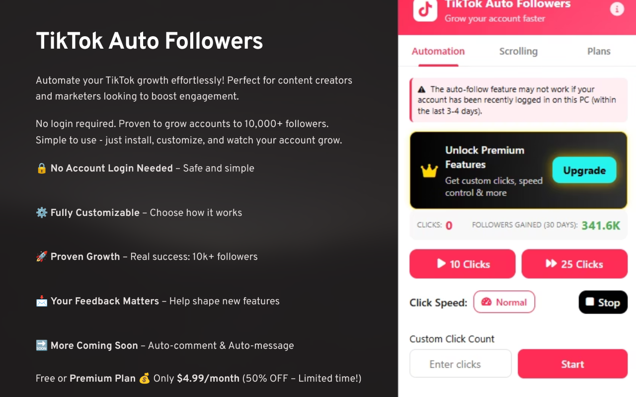 Tiktok Auto seguidores - SPROAND-Like-Save |Automatice su crecimiento media 2