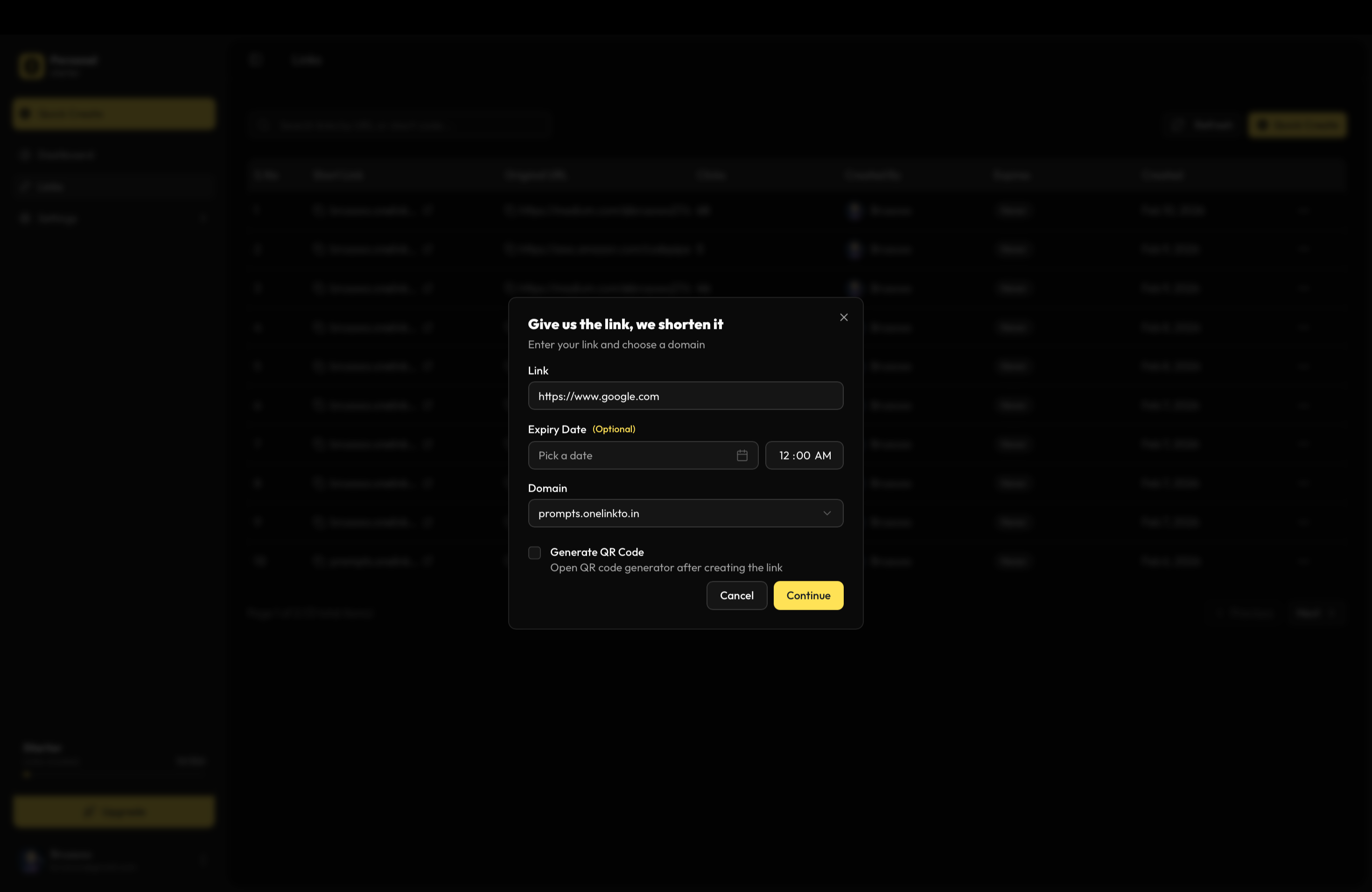 Onelinkto - Screenshot 2 showing product features and functionality