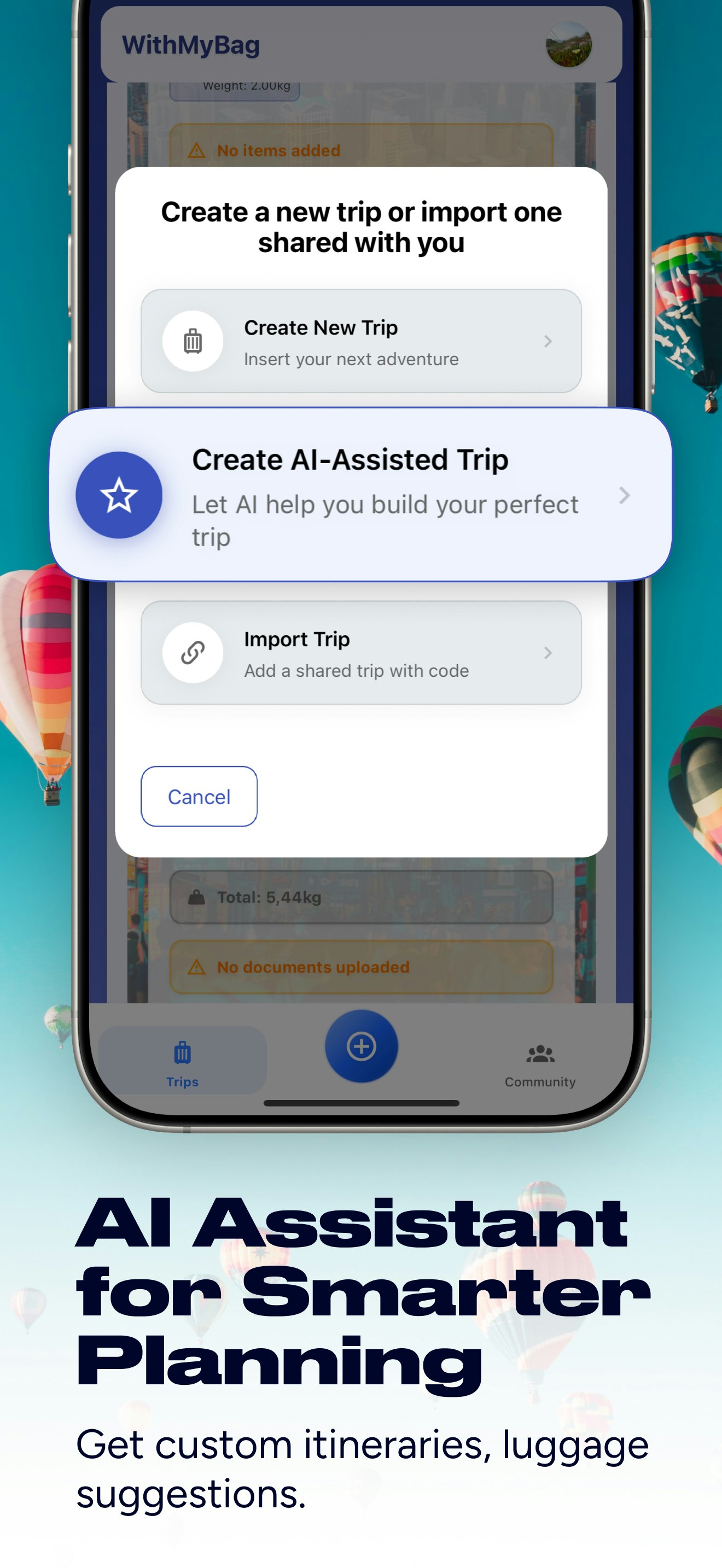 Mídia 3 de With mybag - O primeiro centro de viagem e planejador