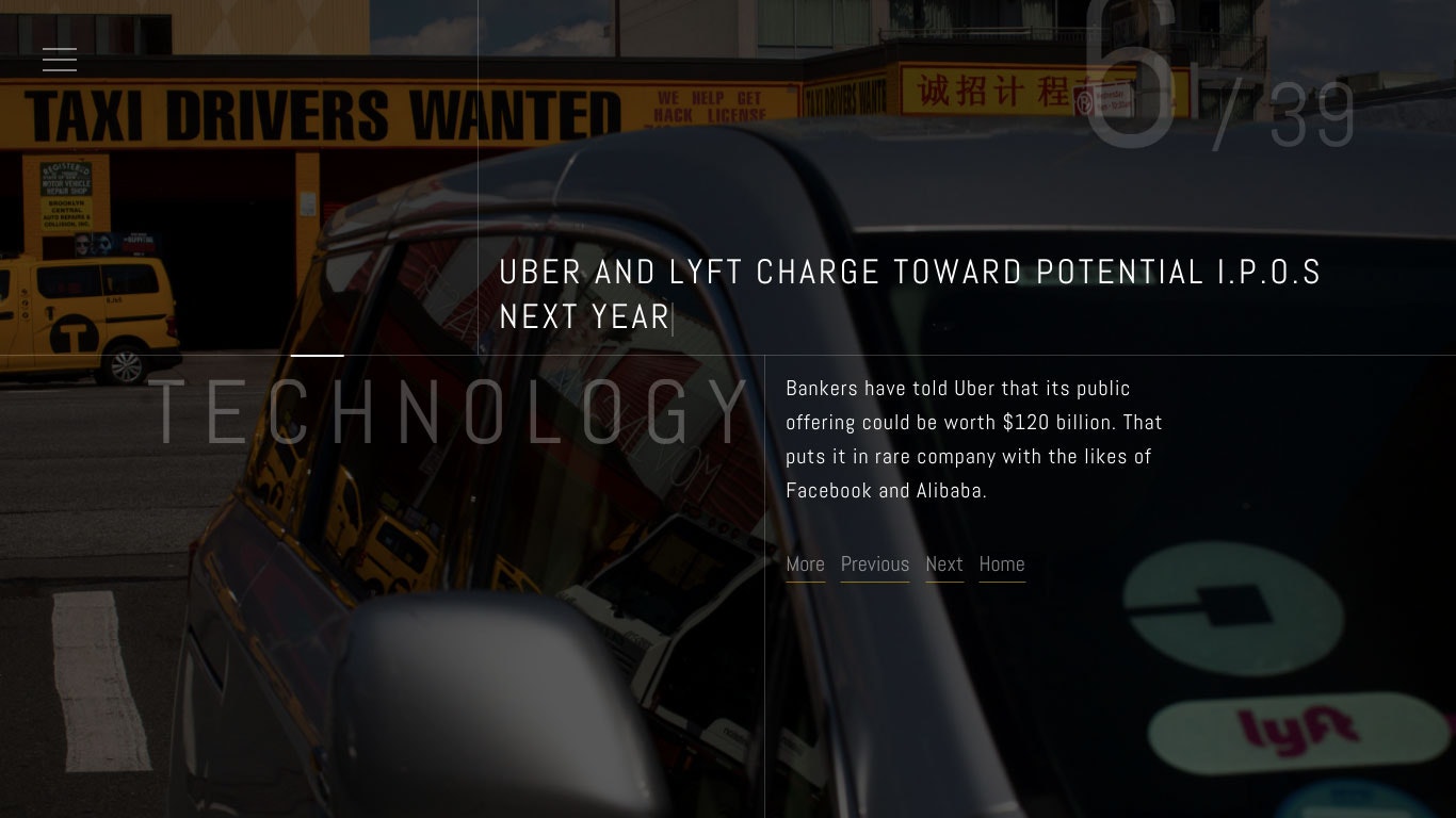 The New York Times Top Stories gallery image