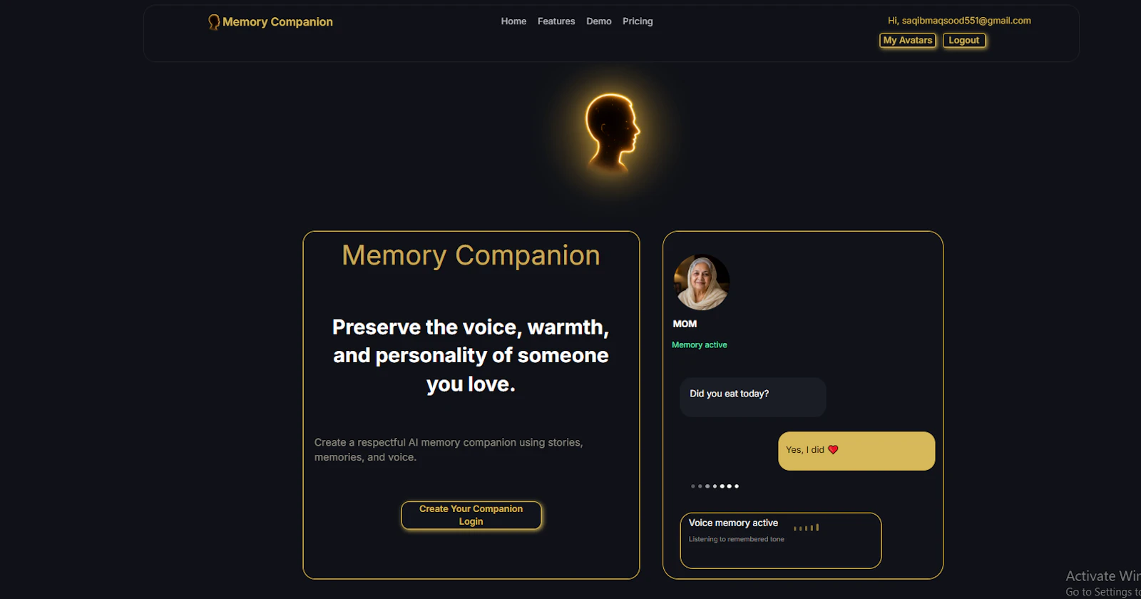 Memory Companion screenshot 2