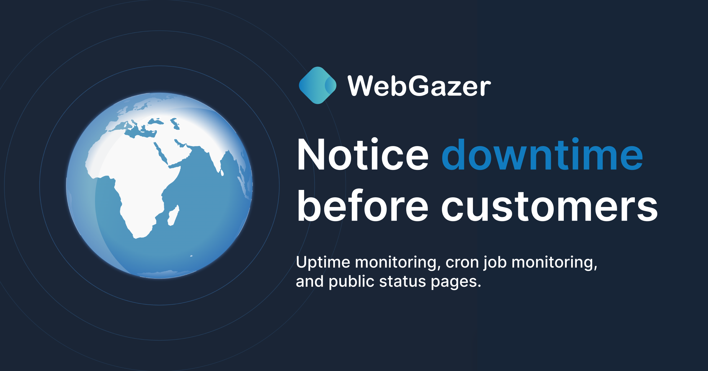 startuptile Monitoring Suite by WebGazer-Free monitoring for websites APIs and cron jobs