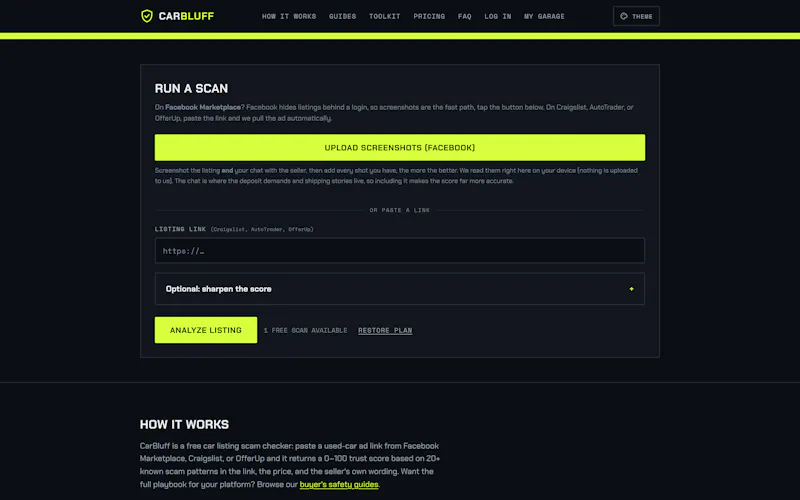 CarBluff.com screenshot 2