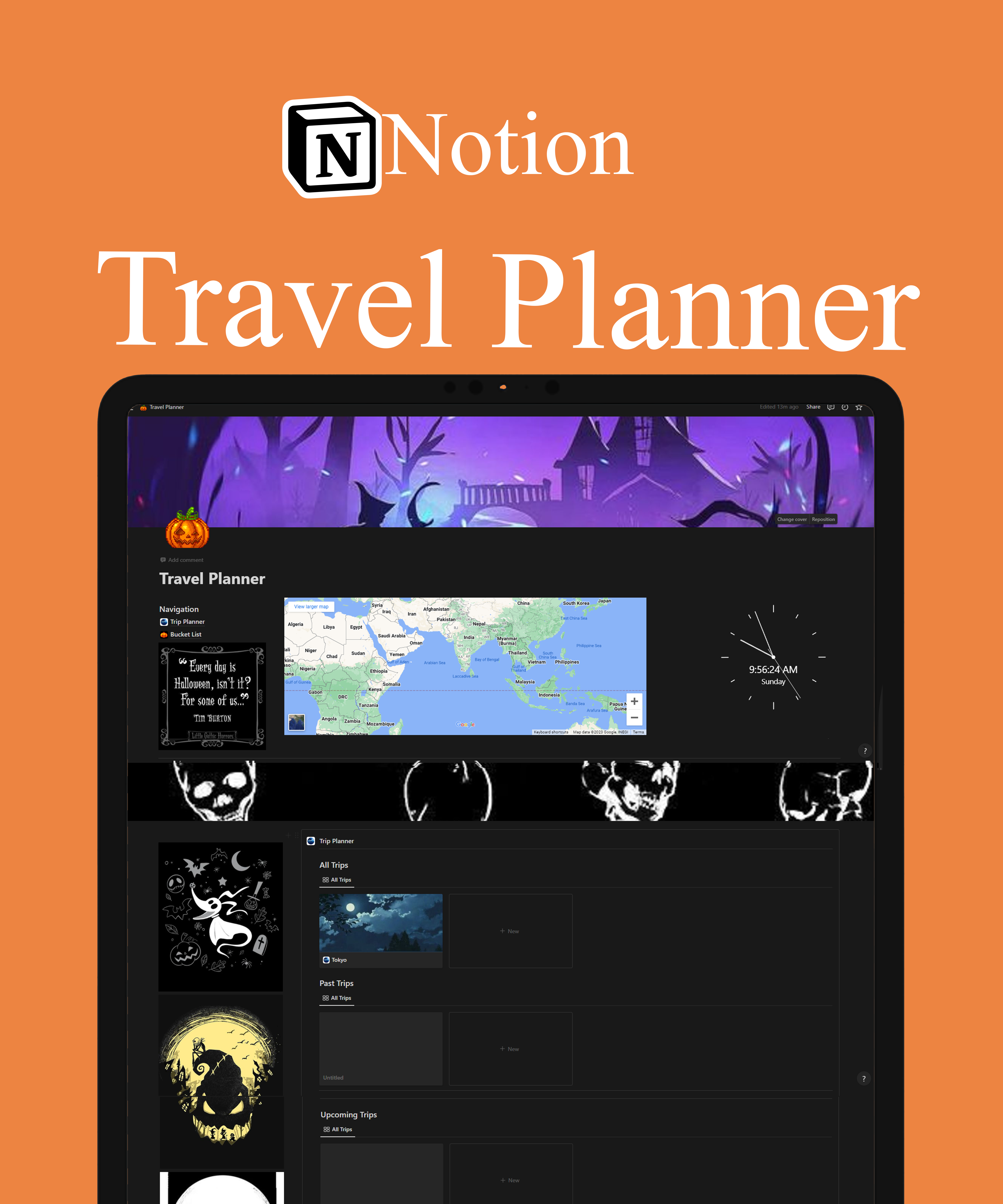 Travel Planner[Halloween Aesthetic]