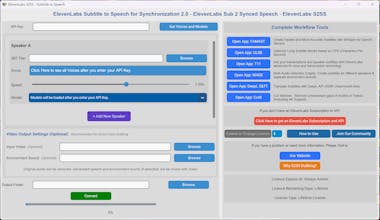 ElevenLabs Sub2SyncedSpeech Desktop App gallery image