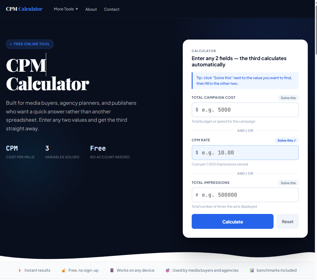 CPM Calculator gallery image