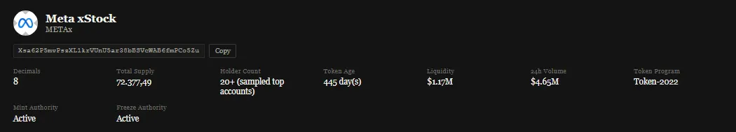 mCts — modern Crypto token scanner gallery image