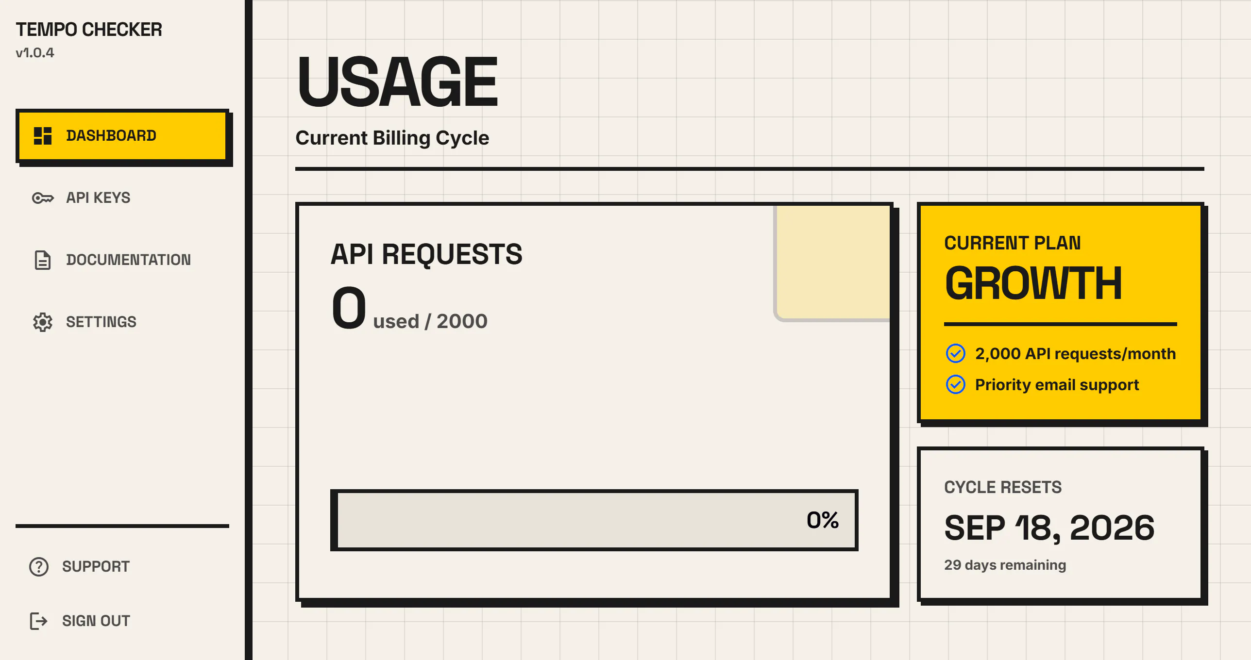 Tempo Checker API - Fuck Fake Users  gallery image