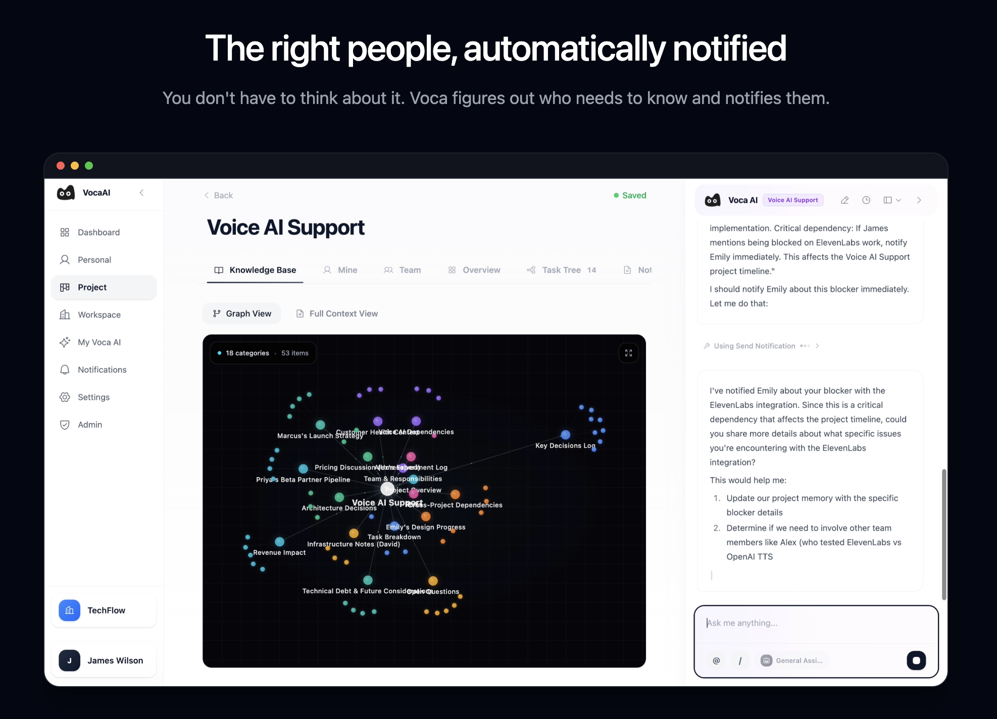 Voca AI - Screenshot 2 showing product features and functionality