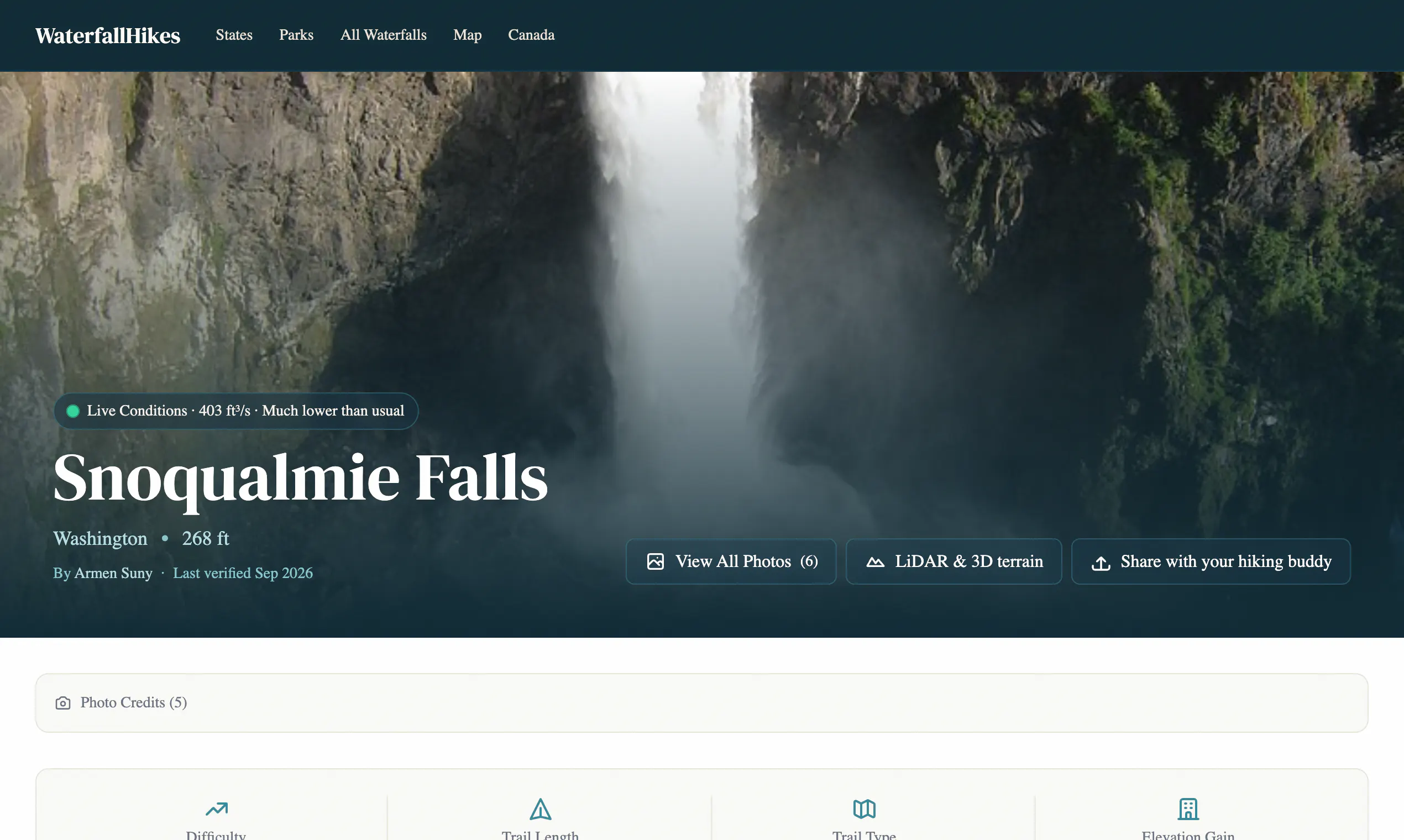 WaterfallHikes.com  gallery image