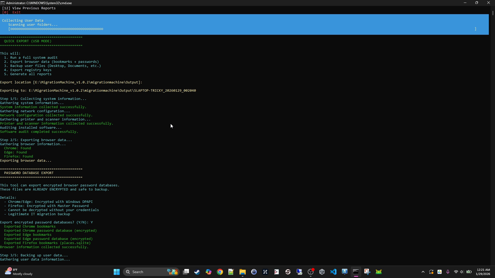 Migration Machine - Screenshot 4 showing product features and functionality